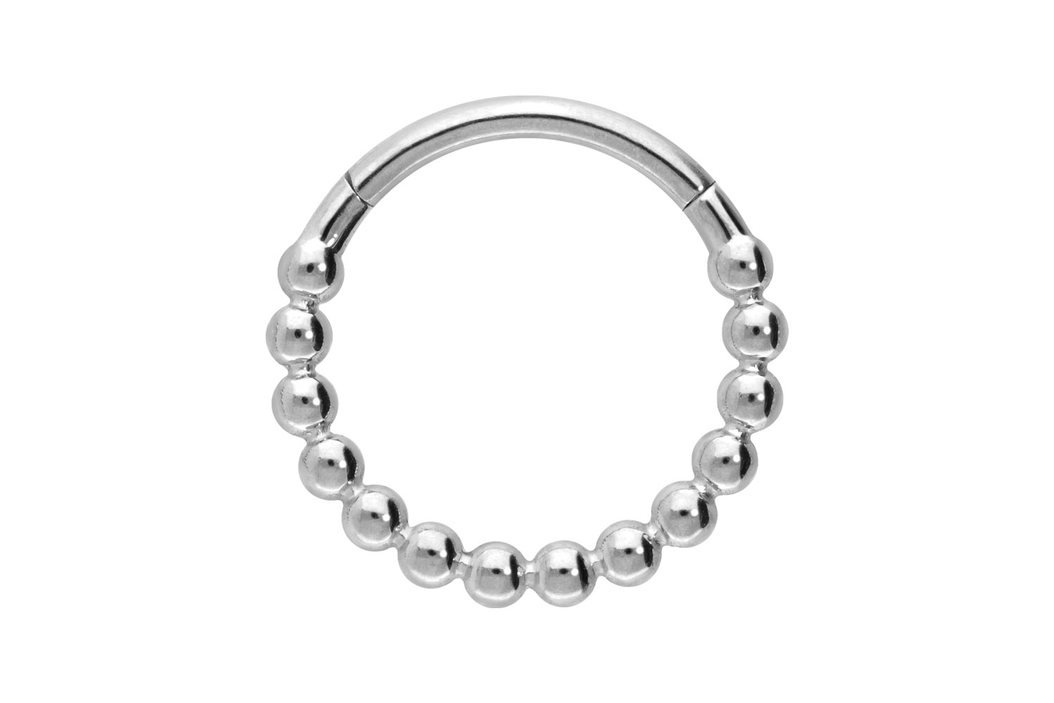 Titan Segmentring Clicker Piercing KUGELN